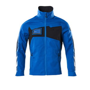 Workjacket Accelerate partly strech, azure blue/dark navy 4X 4XL, Mascot
