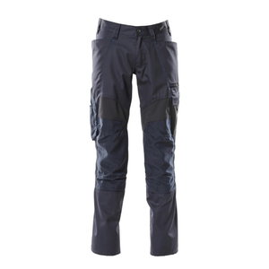 Trousers kneepad pockets ACCELERATE strets, dark navy 82C48, Mascot