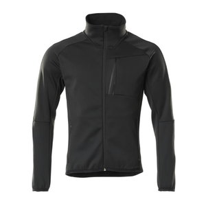 Fleece jumper with zipper Unique, black M, Mascot
