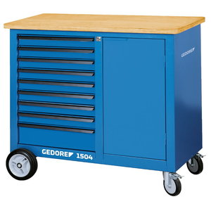 Tööriistakäru/laud 1504EU ja 325-osaline tööriistakomplekt, Gedore