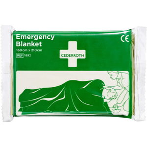 Rescue Blanket with a heat-reflecting aluminium side, Cederroth