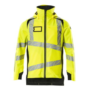 Shell Jacket ACCELERATE SAFE, hi-vis CL3, yellow/black, MASCOT