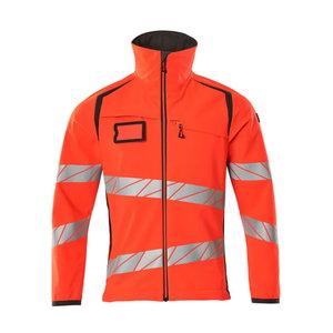 Softshell Jacket Accelerate Safe hi-vis CL2, red/gray, Mascot