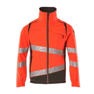 Jacket Accelerate Safe stretch, hi-viz  CL2,  red/anthracite 3XL