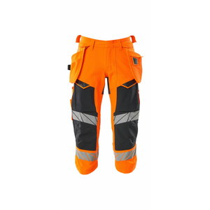 Tööpüksid 3/4 Accelerate Safe strets, kõrgnähtav CL1, oranz, Mascot