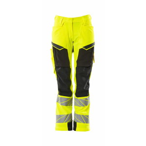 Trousers Accelerate Safe women, hi-vis CL2, yellow/black 82C