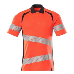 Hi-vis polo krekls Accelerate Safe CL2 sarkans/t. zils, 2XL, Mascot