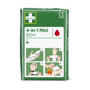 Sterilus žaizdų tvarstis 4-in-1 Mini 6cm x 3m