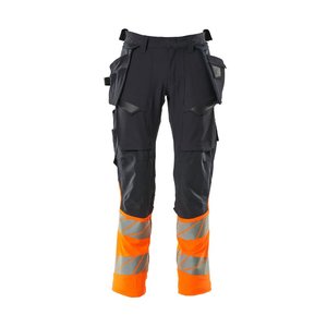 Hi-vis bikses Accelerate 19131, CL1, tumši zils/oranža 82C44, Mascot