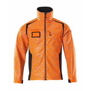 Hi-vis softshell apģērbs, jaka Accelerate Safe, oranža/tumši zila, MASCOT