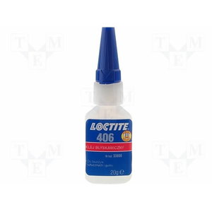 Instant adhesive (plastics, rubber)  406 20g, Loctite