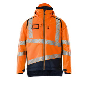 Winter jacket Accelerate Safe,  CL3, orange/dark navy 2XL, Mascot