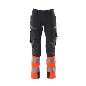 Trousers Accelerate Safe ultimate strech, hivis CL1 red/navy, Mascot
