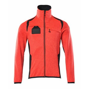 Fleece jumper with zipper Accelerate Safe, red/navy, Mascot