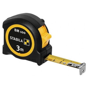  BM 100 pocket tape, metric scale	 16 mm x 3m, Stabila