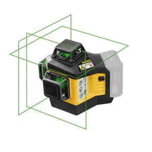 Multi-line laser LAX 600 G, 3x360° green beam, carcas CAS, Stabila