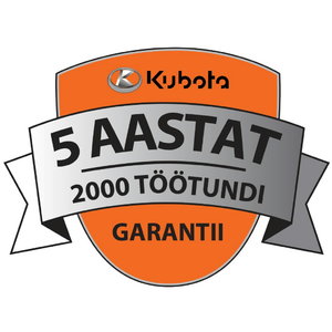 Tehasegarantii 5 aastat/2000 töötundi F murutraktoritele