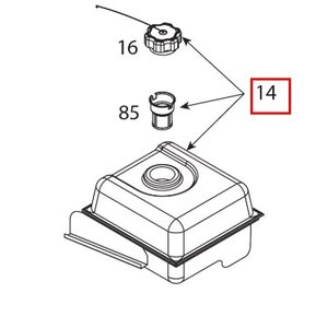 Snow thrower fuel tank (3,6L)