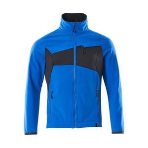 Softshell jacket ACCELERATE, azure blue/dark blue M