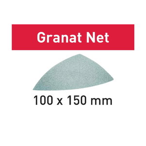 Šlifavimo tinkleliai GRANAT Net 100x150mm, P150  50 vnt., Festool