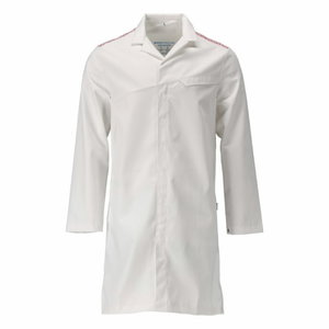 Coat 20354 Food Care, white/red L