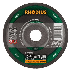 Pjovimo diskas akmeniui XT66 230x1,9, Rhodius