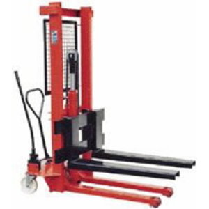 Manual hydraulic lifting trolley 1T with adjustable forks, OMCN