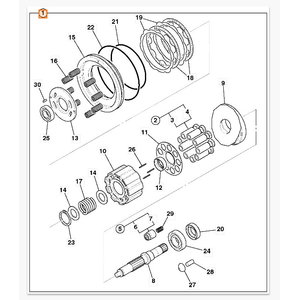 Hydraulic engine repair kit  JCB8080 