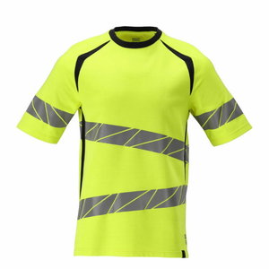 Welder/electrician t-shirt 21382 Multisafe, hi-vis CL2, yellow/navy, Mascot