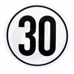 Decal 30 km/h