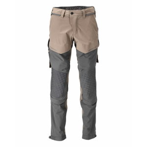 Trousers Customized ultimate strech 22279, beige/grey 82C52
