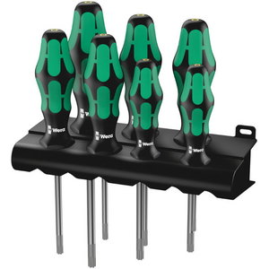 Atsuktuvų komplektas 367/7 Torx HF, Wera