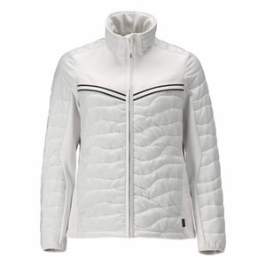 Thermal jacket 22325 Customized, modern fit, women, white M, Mascot