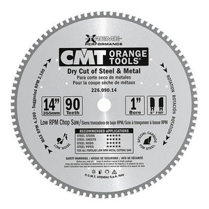Saw blade for metal 355x2,2/30mm Z90 8°FWF, CMT