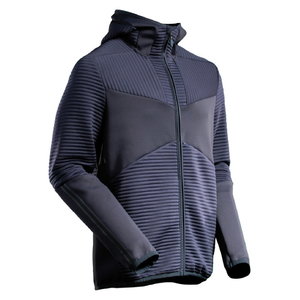 Fleece hoodie with zipper 22603 Customized, navy 2XL, Mascot