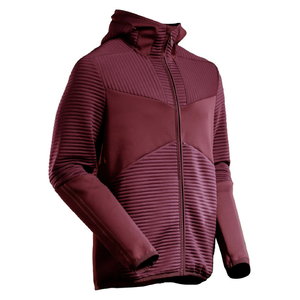 Fleece hoodie with zipper 22603 Customized, bordeaux M, Mascot