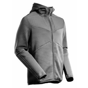 Fleece hoodie with zipper 22603 Customized, grey, Mascot