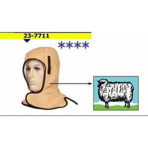 Liner for head and neck protection for severe cold, Weldas