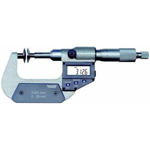 Skaitm. mikrometras  DIN 863, IP40, 0 - 25 mm / 0 - 1 inch 