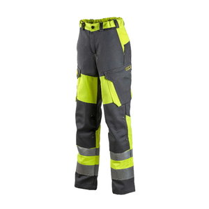 Welders/electricians trousers Multi 2335M ladies, HI-VIS CL1, grey/yellow 34