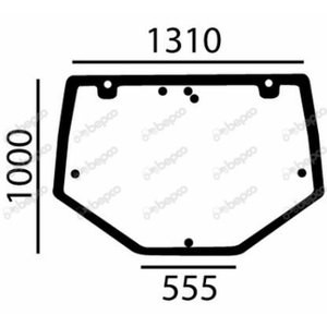 REAR WINDOW FLAT - TINTED
