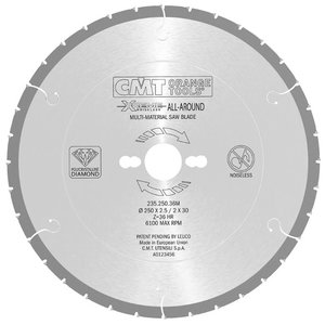 Deimantinis Pjovimo diskas Industrial All-Around 250x2.5/2x30mm Z36