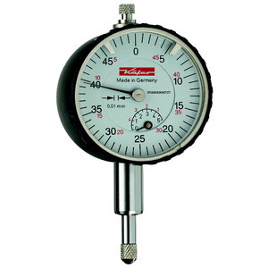 Dial Indicator 0-3x0,01mm,with magnetic backside, DIN 878, Vögel