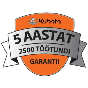 Tehasegarantii 5 aastat/2500 töötundi L1 seeriale 