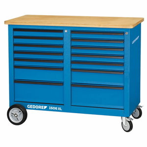 Mobile workbench 1506 XL 2511 14 drawers 985x1250x550mm, Gedore