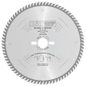 Melamiiniterä 2250x3.2x30mm Z80 a=10° TCG, CMT