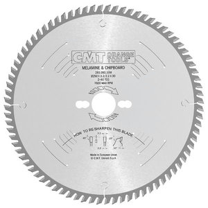 Saw blade for laminateplaadile 160x2,2/30mm Z48 a10° bTCG