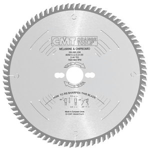 Industrial laminated and chipboard circular saw blade, CMT