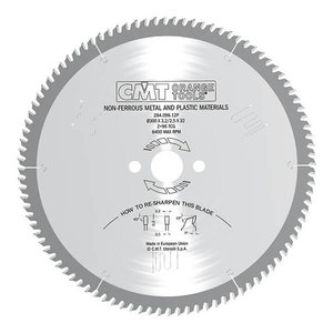 Saw blade for aluminium 450x3,8/3,2x30mm Z108 a=5° TCG, CMT
