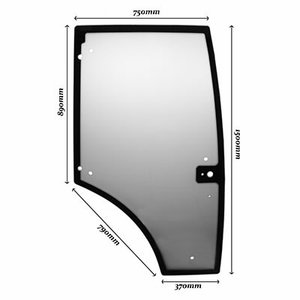 Door glass RH 9 holes CLAAS ARION 430 7700073325